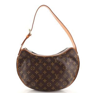 Louis Vuitton Croissant Handbag Monogram Canvas PM Brown